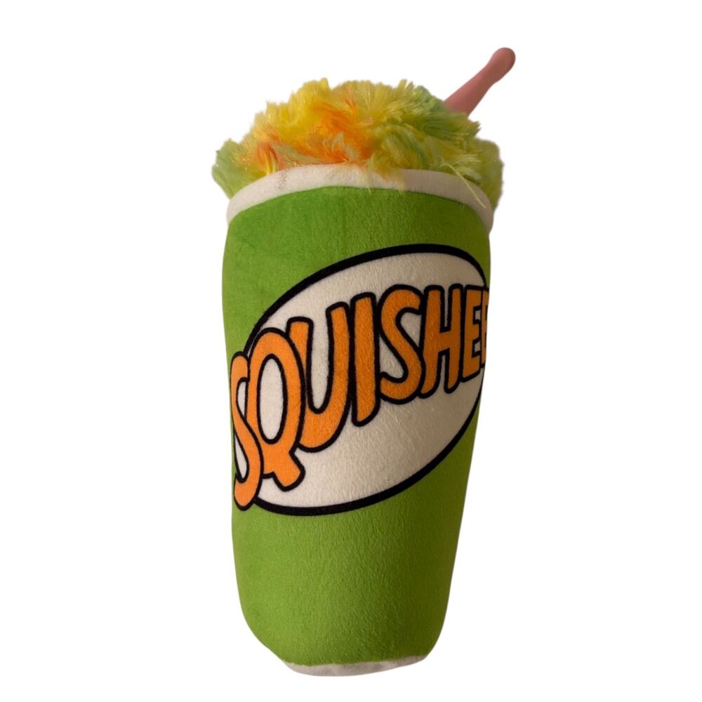 Universal Studios Simpsons Squishee Drink Plush Stuffed Toy Green